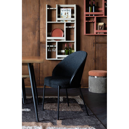 Dutchbone Chair Rodin Bouclé Black - KwaliteitWonen.nl