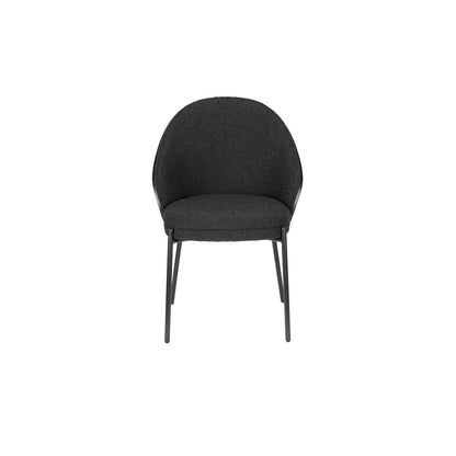 Dutchbone Chair Rodin Bouclé Black - KwaliteitWonen.nl