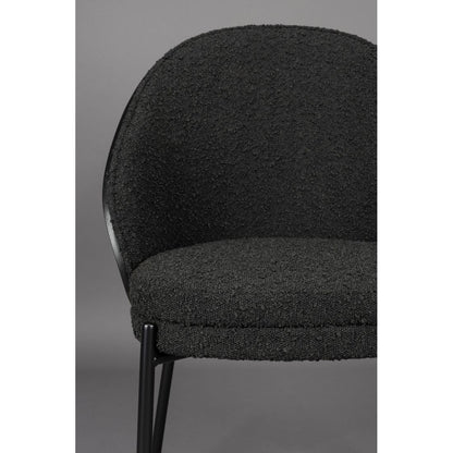 Dutchbone Chair Rodin Bouclé Black - KwaliteitWonen.nl