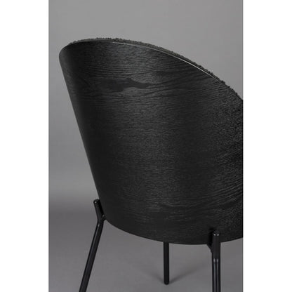 Dutchbone Chair Rodin Bouclé Black - KwaliteitWonen.nl