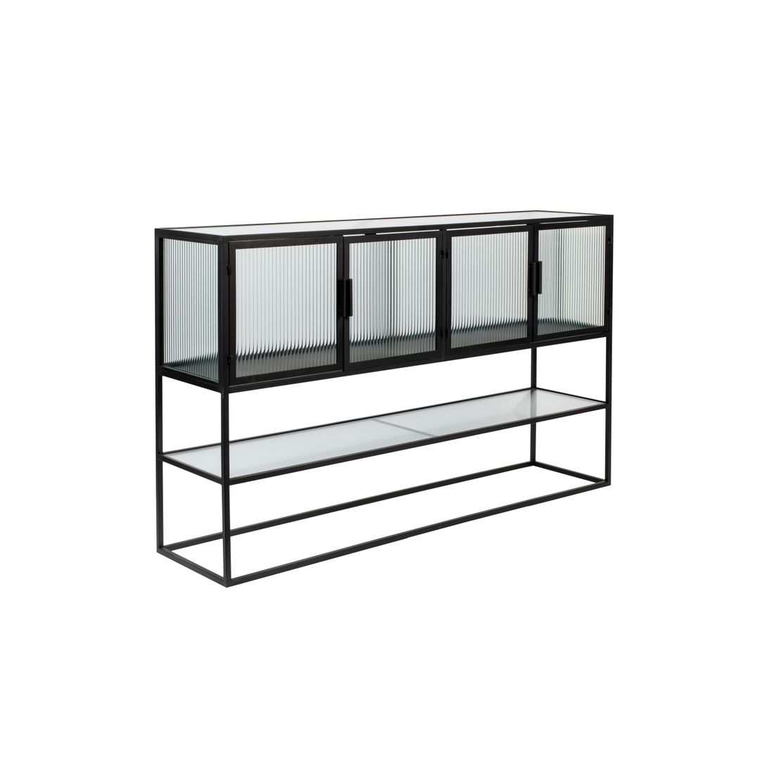Dutchbone Dressoir Boli Hoog Zwart - KwaliteitWonen.nl