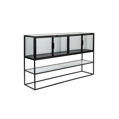 Dutchbone Dressoir Boli Hoog Zwart - KwaliteitWonen.nl