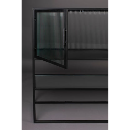 Dutchbone Dressoir Boli Hoog Zwart - KwaliteitWonen.nl
