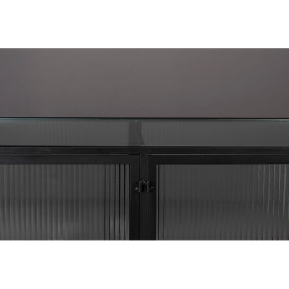 Dutchbone Dressoir Boli Hoog Zwart - KwaliteitWonen.nl
