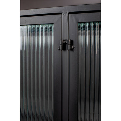 Dutchbone Dressoir Boli Hoog Zwart - KwaliteitWonen.nl