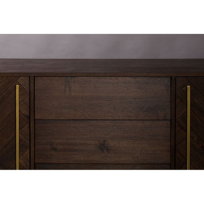 Dutchbone Dressoir Class Hoog Walnoot - KwaliteitWonen.nl