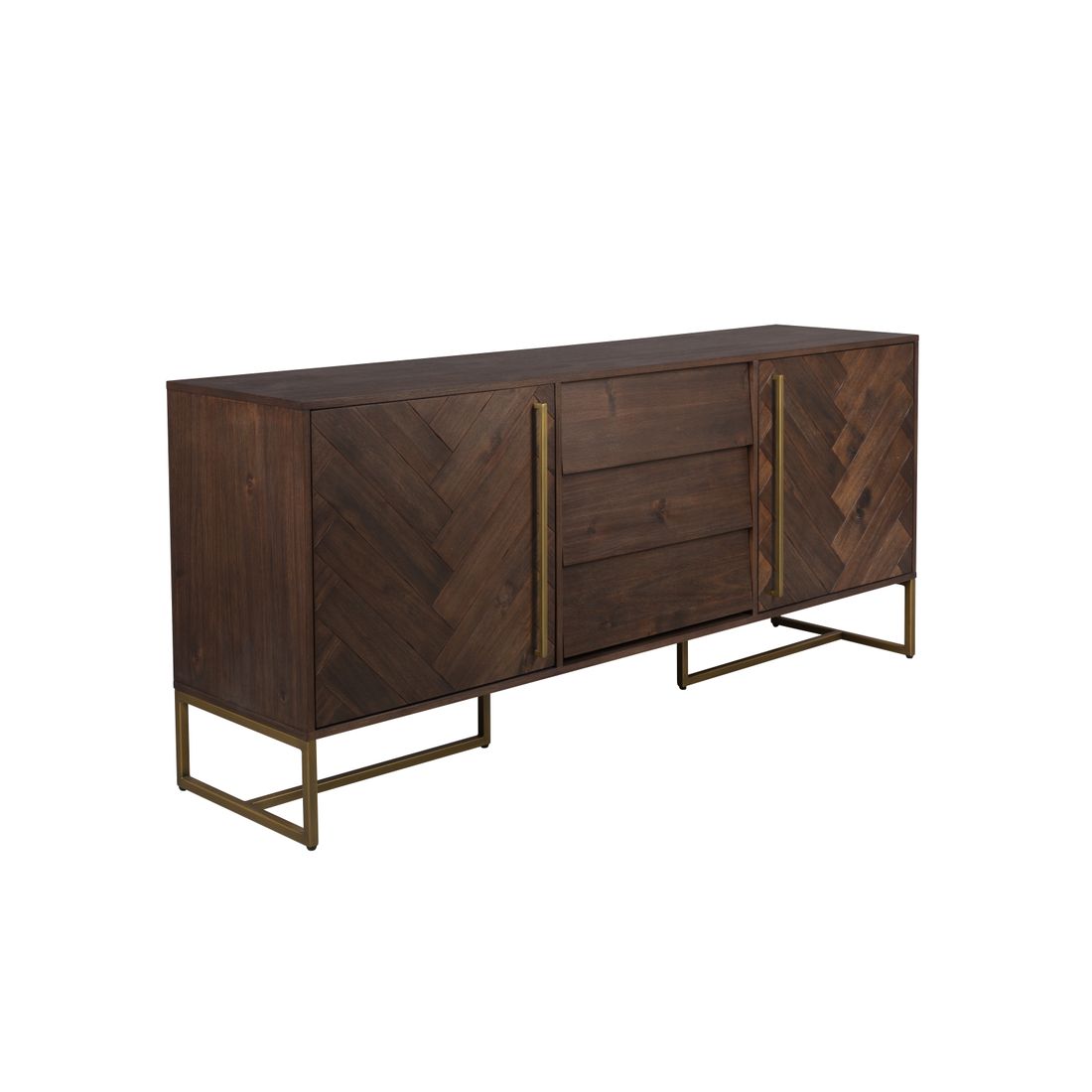 Dutchbone Dressoir Class Hoog Walnoot - KwaliteitWonen.nl