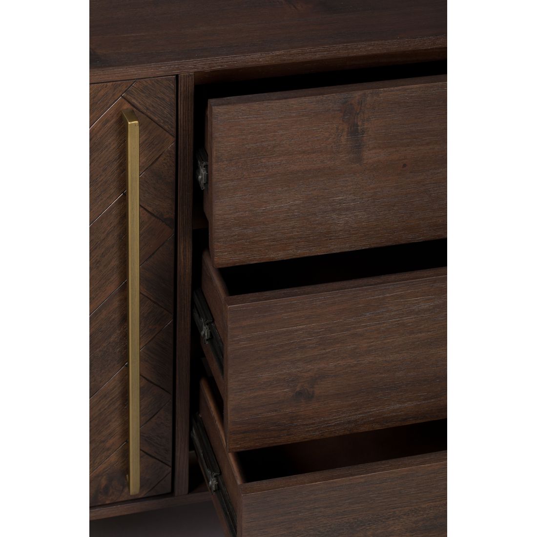 Dutchbone Dressoir Class Hoog Walnoot - KwaliteitWonen.nl