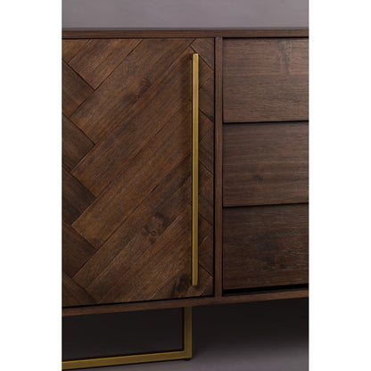 Dutchbone Dressoir Class Hoog Walnoot - KwaliteitWonen.nl