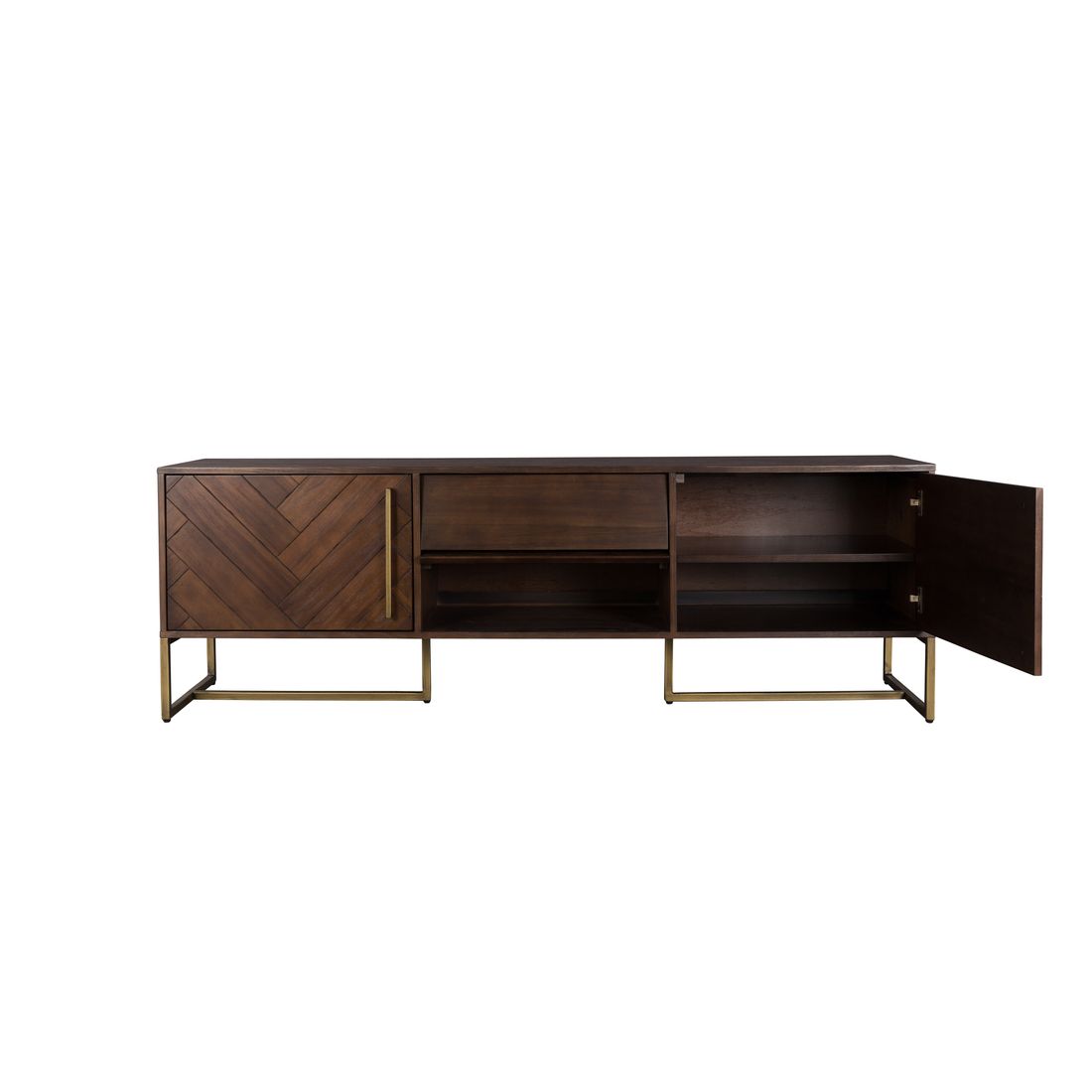 Dutchbone Dressoir Class Laag Walnoot - KwaliteitWonen.nl