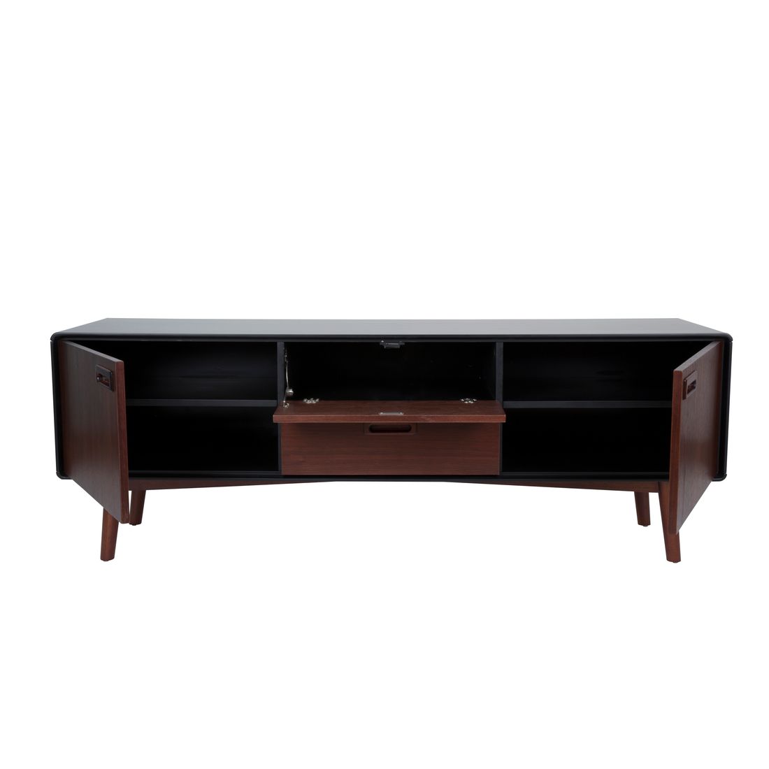 Dutchbone Dressoir Juju Laag Walnoothout - KwaliteitWonen.nl