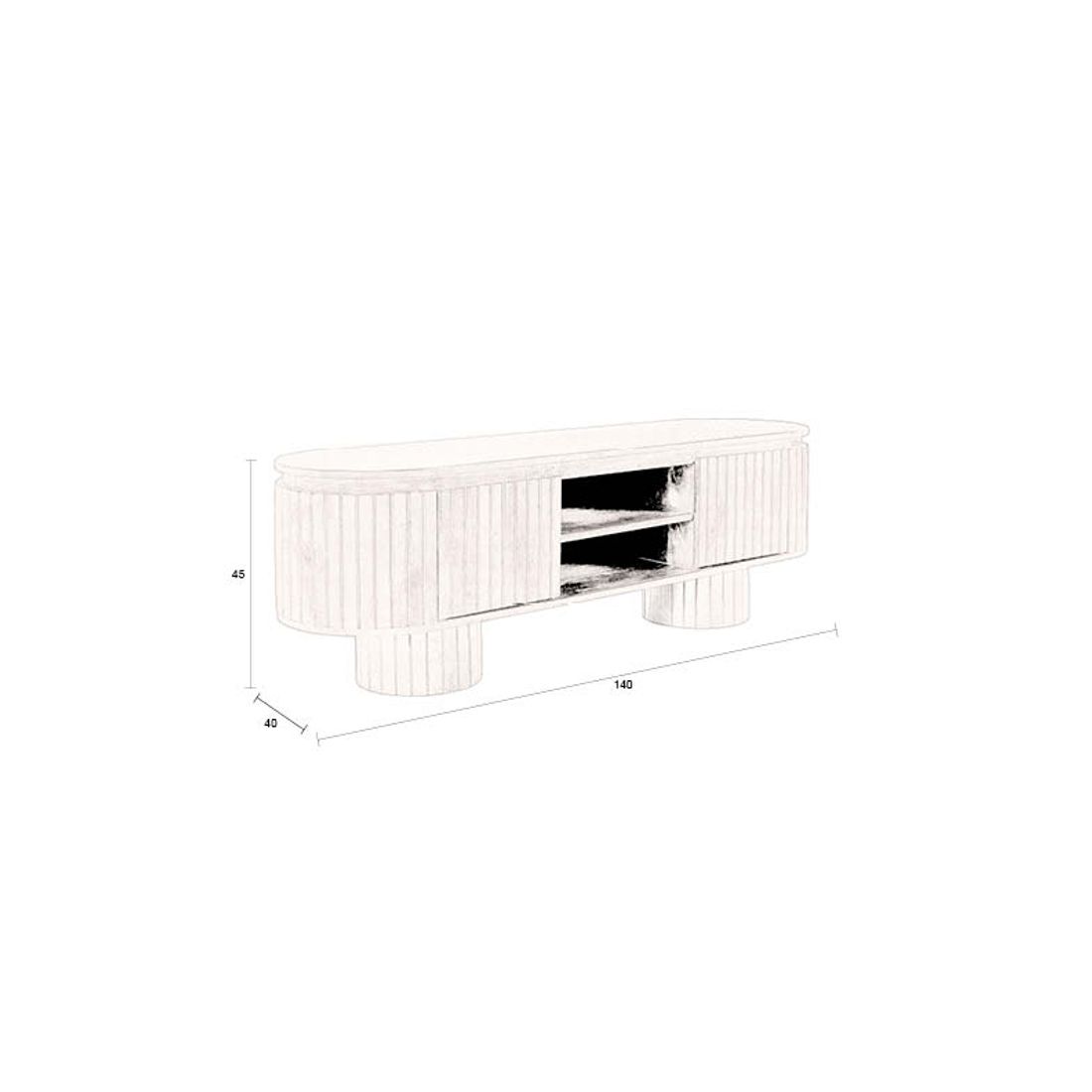 Dutchbone Dressoir Kenji - KwaliteitWonen.nl