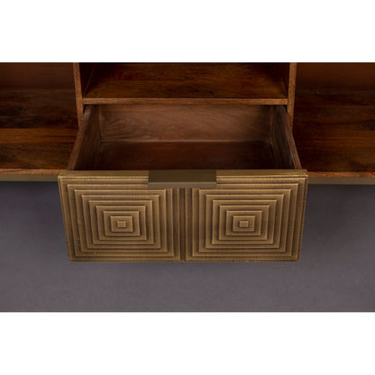 Dutchbone Dressoir Volan Mangohout Goud - KwaliteitWonen.nl