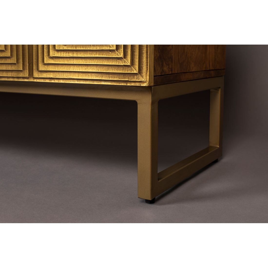 Dutchbone Dressoir Volan Mangohout Goud - KwaliteitWonen.nl