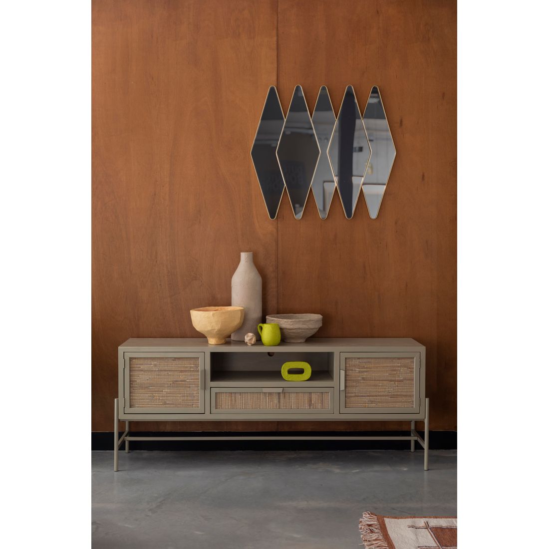 Dutchbone Dressoir Yasu Beige - KwaliteitWonen.nl
