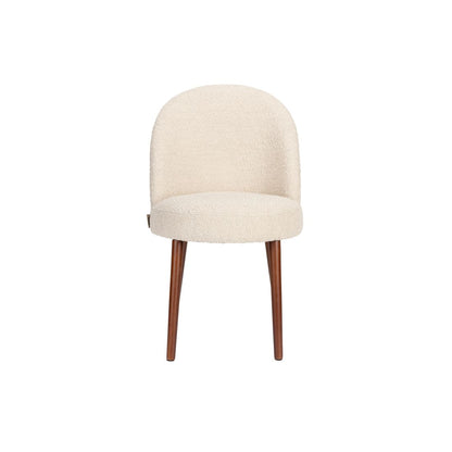 Dutchbone Eetkamerstoel Barbara Boucle Beige - KwaliteitWonen.nl