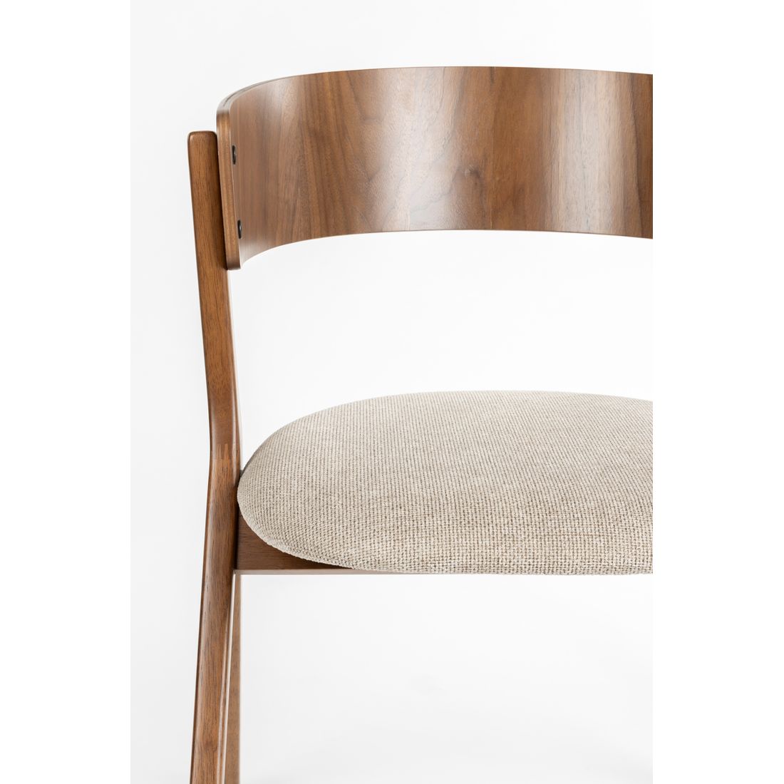Dutchbone Eetkamerstoel Bresso Beige - KwaliteitWonen.nl