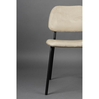 Dutchbone Eetkamerstoel Darby Beige - KwaliteitWonen.nl