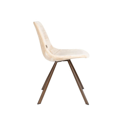 Dutchbone Eetkamerstoel Franky Beige - KwaliteitWonen.nl