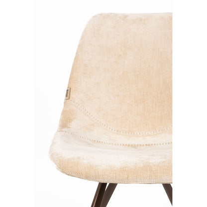 Dutchbone Eetkamerstoel Franky Beige - KwaliteitWonen.nl