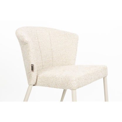 Dutchbone Eetkamerstoel Georgia Soft Beige - KwaliteitWonen.nl
