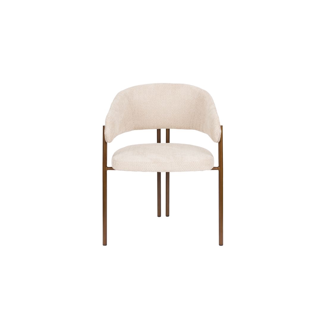 Dutchbone Eetkamerstoel Naida Beige - KwaliteitWonen.nl