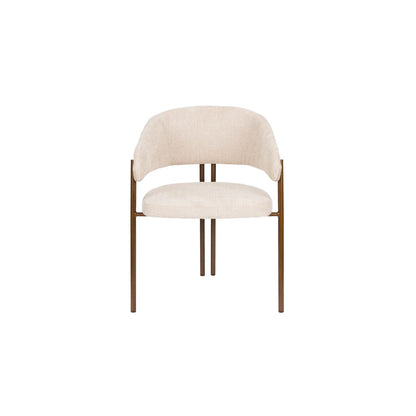 Dutchbone Eetkamerstoel Naida Beige - KwaliteitWonen.nl
