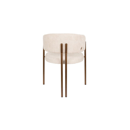 Dutchbone Eetkamerstoel Naida Beige - KwaliteitWonen.nl