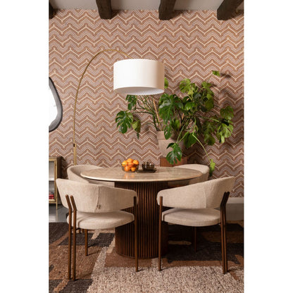 Dutchbone Eetkamerstoel Naida Beige - KwaliteitWonen.nl