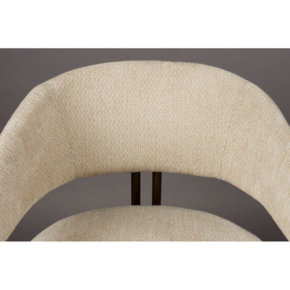 Dutchbone Eetkamerstoel Naida Beige - KwaliteitWonen.nl