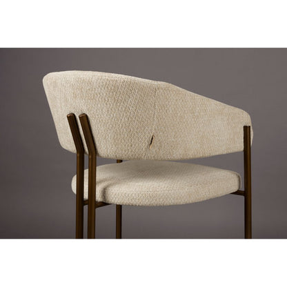 Dutchbone Eetkamerstoel Naida Beige - KwaliteitWonen.nl