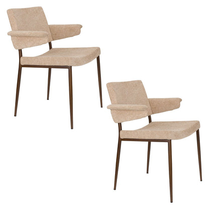 Dutchbone Eetkamerstoel Portland Beige - KwaliteitWonen.nl