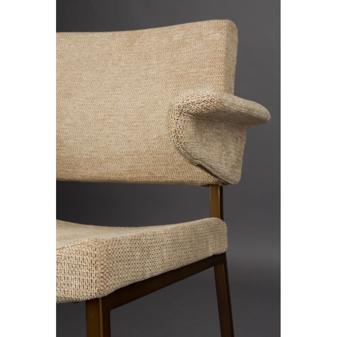 Dutchbone Eetkamerstoel Portland Beige - KwaliteitWonen.nl