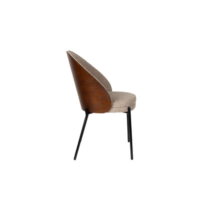 Dutchbone Eetkamerstoel Rodin Beige - KwaliteitWonen.nl