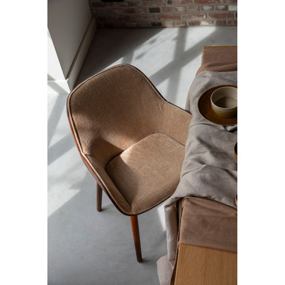 Dutchbone Eetkamerstoel Taylor Beige - KwaliteitWonen.nl