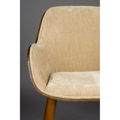 Dutchbone Eetkamerstoel Taylor Beige - KwaliteitWonen.nl