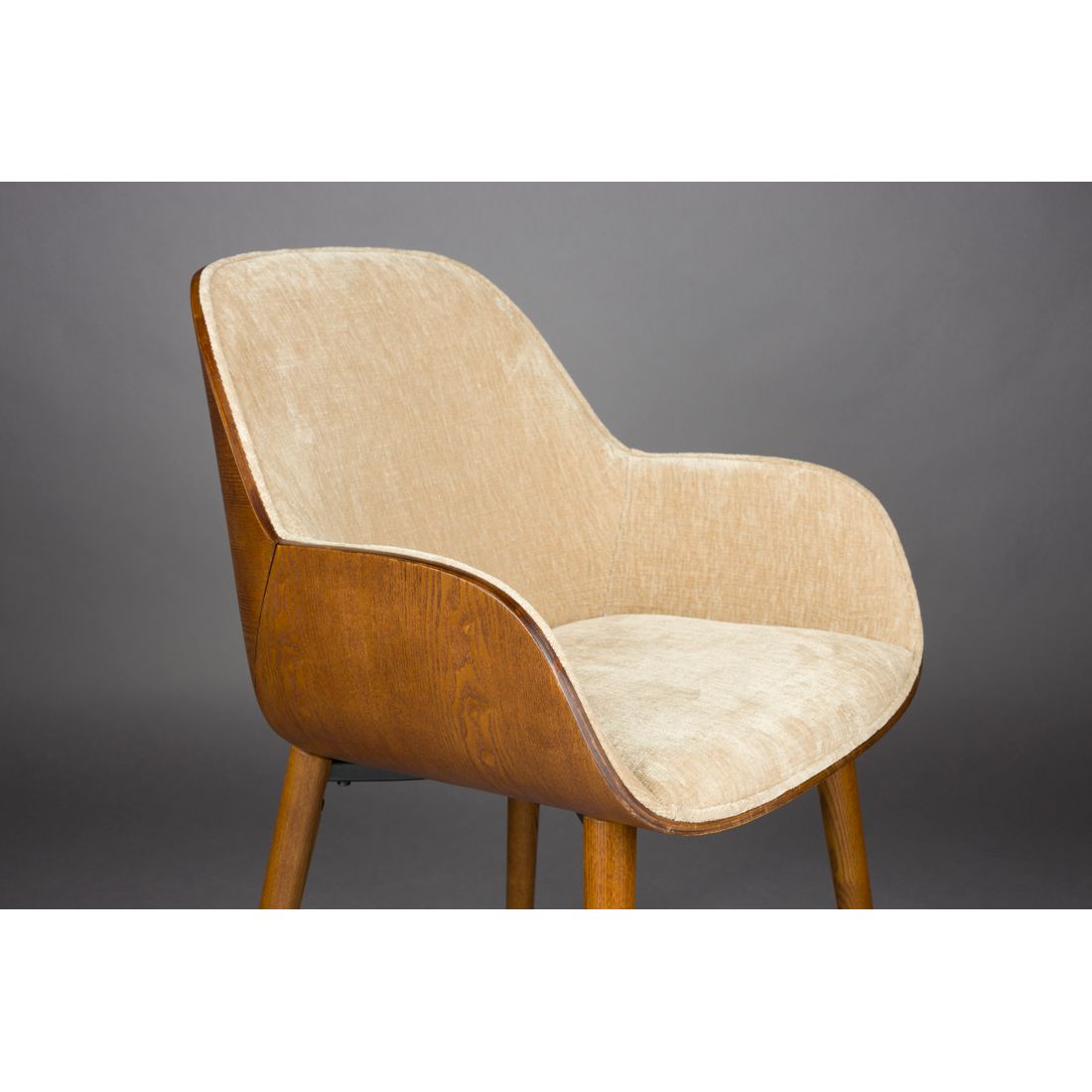 Dutchbone Eetkamerstoel Taylor Beige - KwaliteitWonen.nl