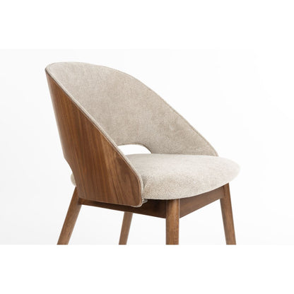 Dutchbone Eetkamerstoel Velore Beige - KwaliteitWonen.nl
