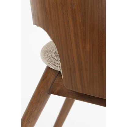 Dutchbone Eetkamerstoel Velore Beige - KwaliteitWonen.nl
