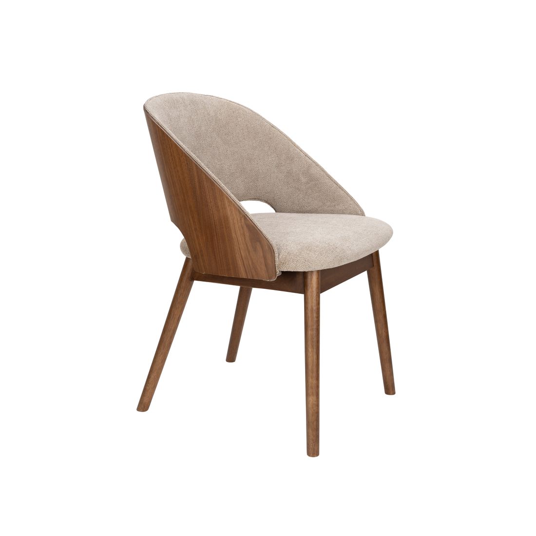 Dutchbone Eetkamerstoel Velore Beige - KwaliteitWonen.nl