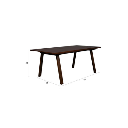 Dutchbone Eettafel Adamello 180x95cm Bruin - KwaliteitWonen.nl