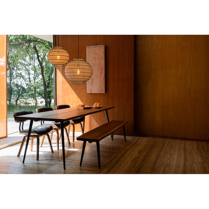 Dutchbone Eettafel Alagon 200x90cm Walnoot - KwaliteitWonen.nl