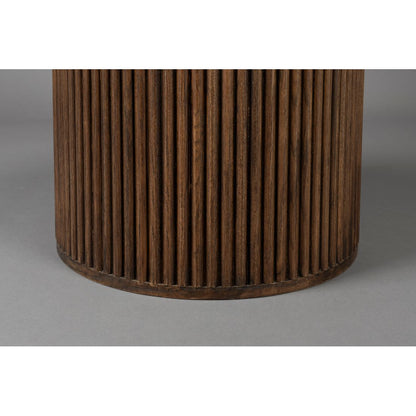 Dutchbone Eettafel Arda Rond 115cm Walnoot - KwaliteitWonen.nl