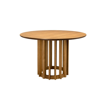 Dutchbone Eettafel Barlet Rond 120cm Eiken - KwaliteitWonen.nl
