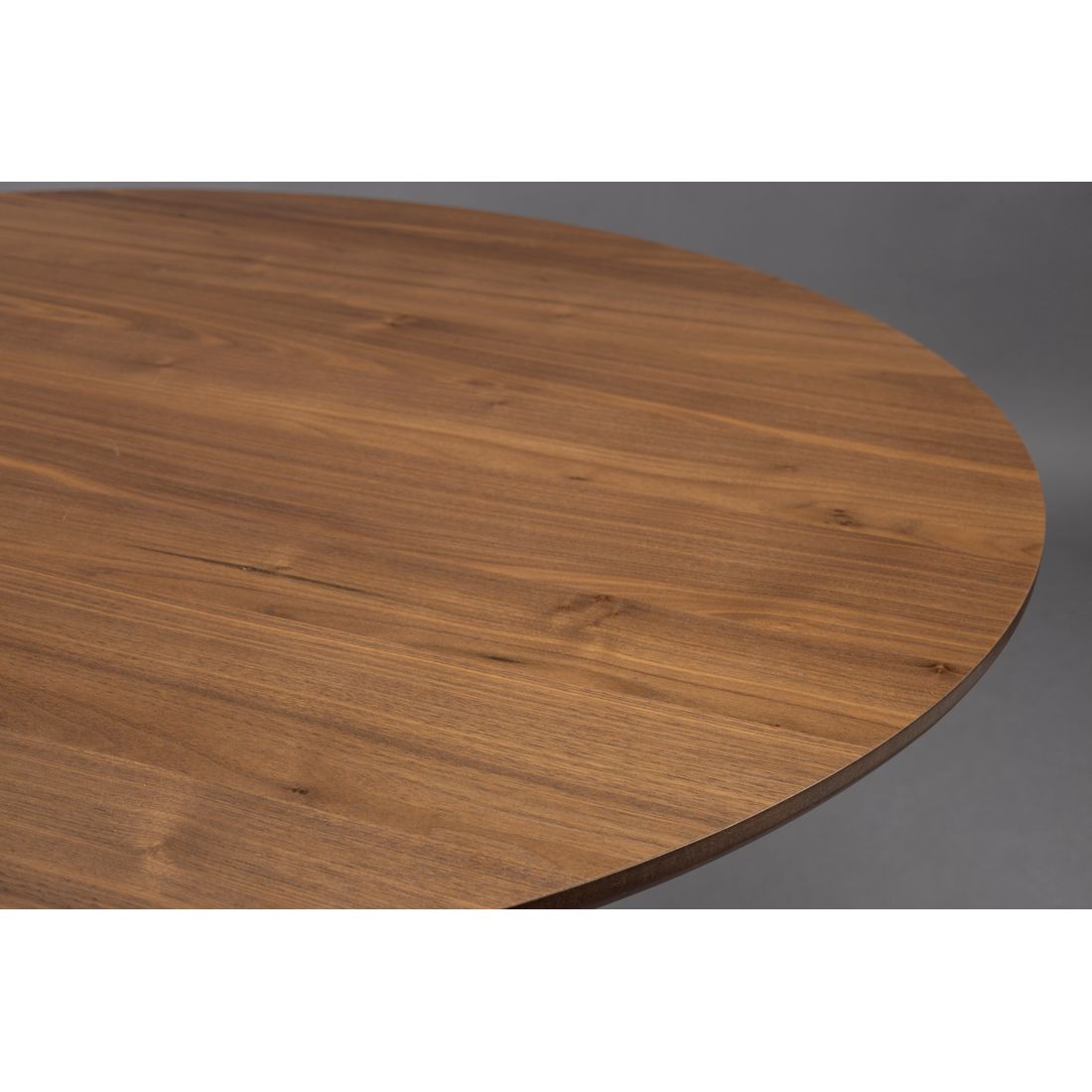 Dutchbone Eettafel Barlet Rond 120cm Walnoot - KwaliteitWonen.nl
