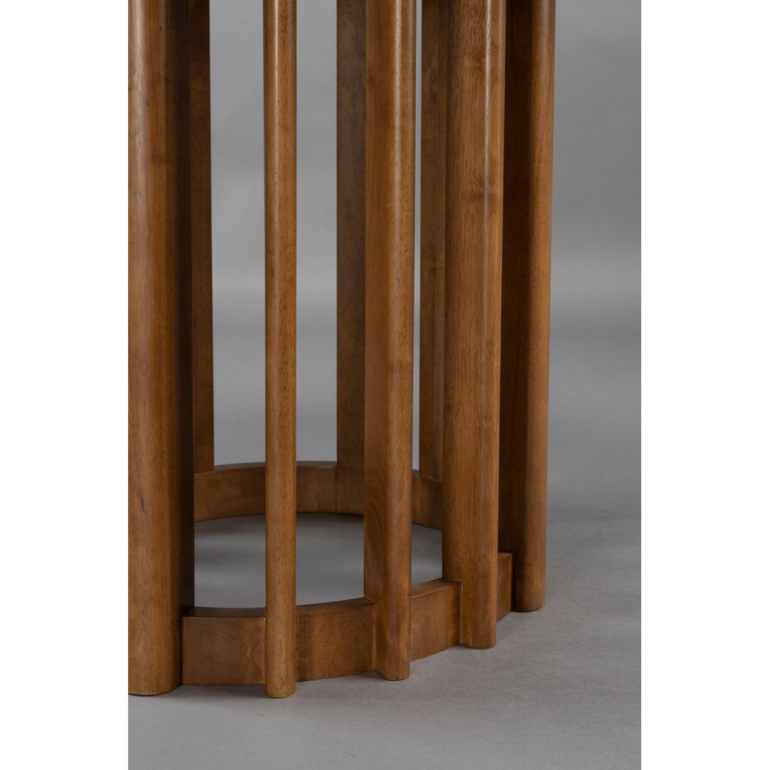 Dutchbone Eettafel Barlet Rond 120cm Walnoot - KwaliteitWonen.nl
