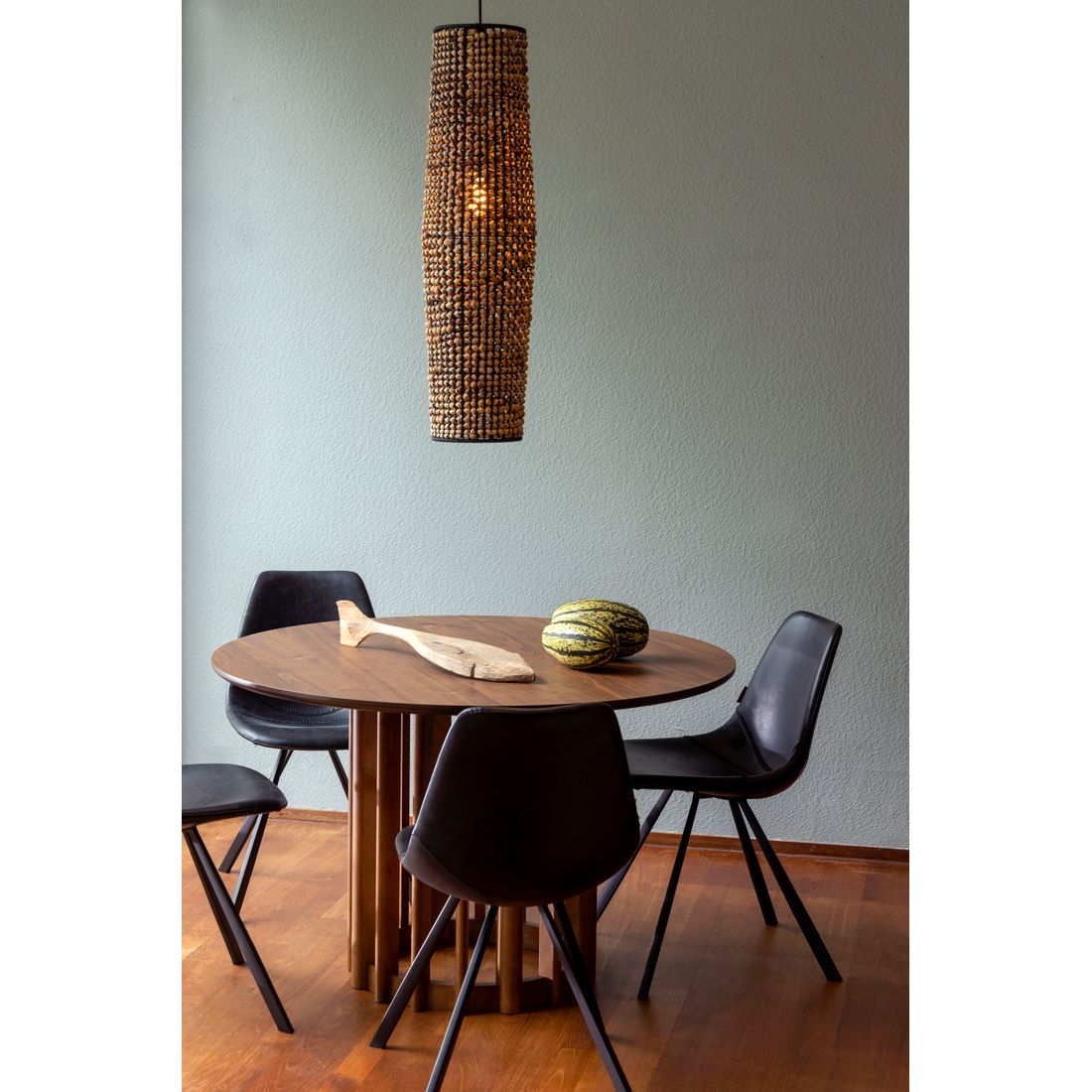 Dutchbone Eettafel Barlet Rond 120cm Walnoot - KwaliteitWonen.nl