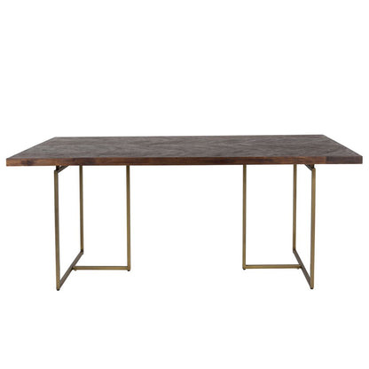 Dutchbone Eettafel Class 220x90cm Walnoot - KwaliteitWonen.nl
