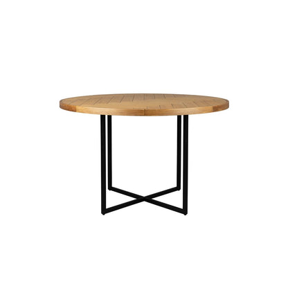Dutchbone Eettafel Class Rond 120cm Eiken - KwaliteitWonen.nl