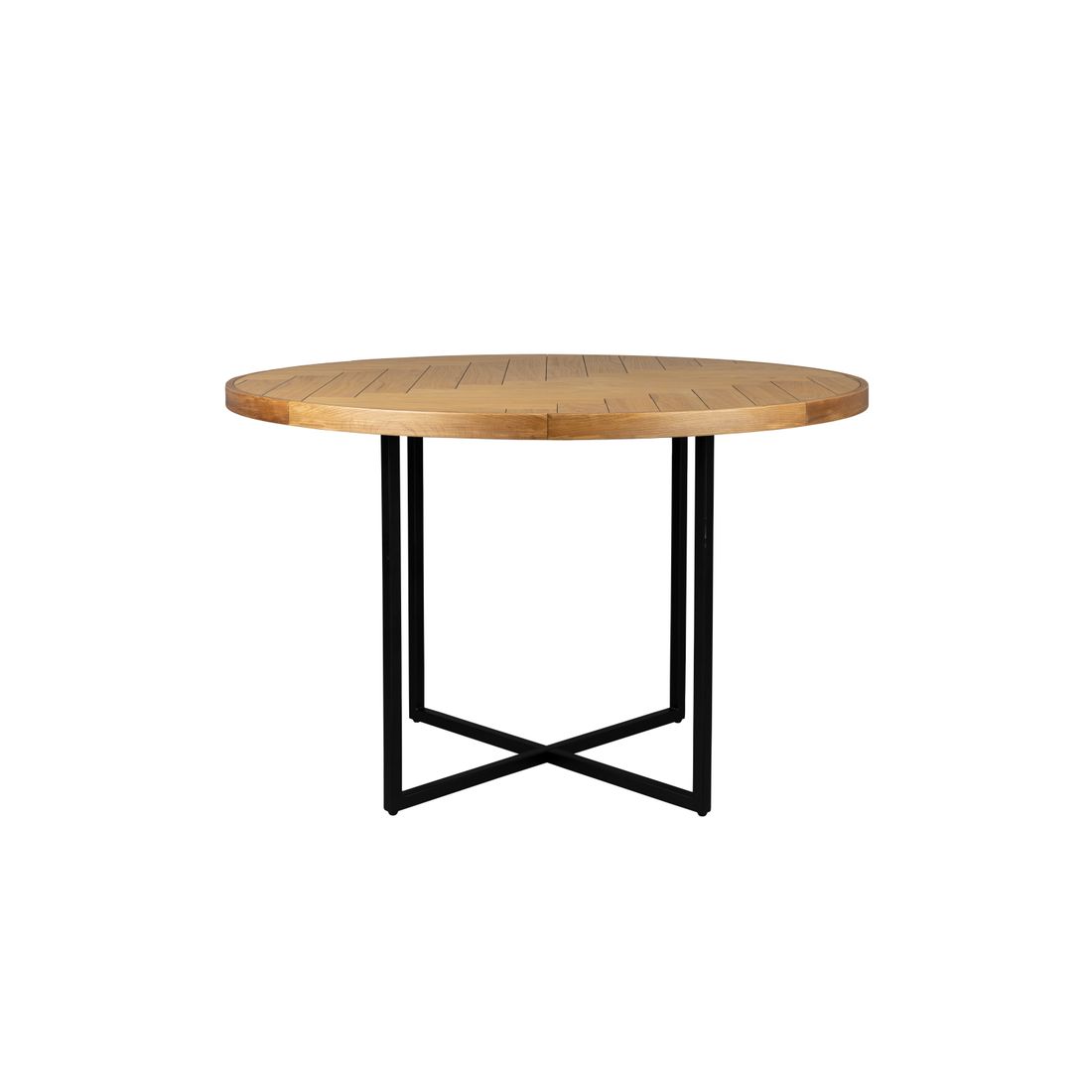 Dutchbone Eettafel Class Rond 120cm Eiken-Kwaliteitwonen.nl